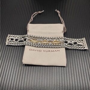 David Yurman Silver and Gold Bracelet
